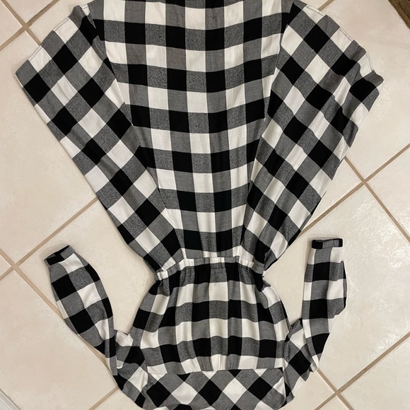 Gap black/white plaid flannel dress. Size S. - Picture 4 of 8